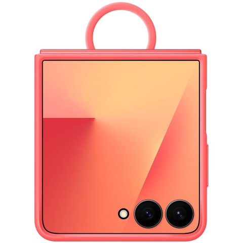 SAMSUNG Galaxy Z Flip7 Ring Case (Silicone) Red