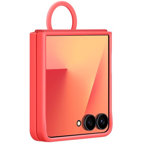 SAMSUNG Galaxy Z Flip7 Ring Case (Silicone) Red