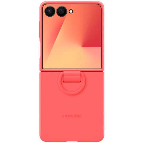 SAMSUNG Galaxy Z Flip7 Ring Case (Silicone) Red