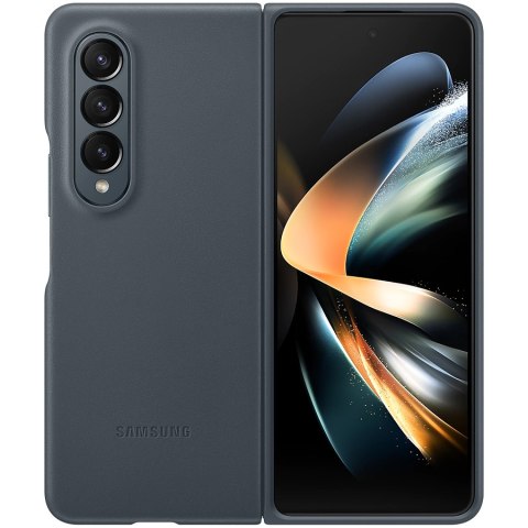 SAMSUNG Galaxy Z Fold4 Leather Cover Gray
