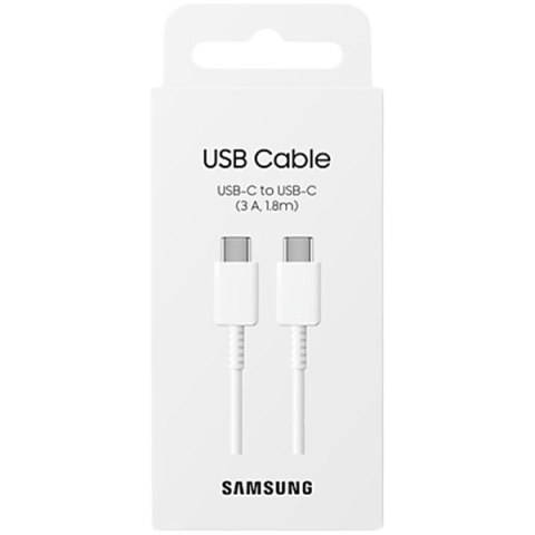 SAMSUNG Kabel USB-C/USB-C, 1.8m (3A, 480Mb/s), Biały