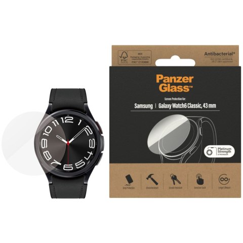 PANZERGLASS Screen Protector Samsung Galaxy Watch6 Classic, 43mm