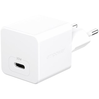 Empower by PANZERGLASS Turbo 30W Charger Single USB-C EU Plug Silver White