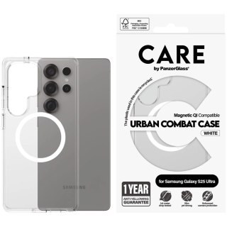 PANZERGLASS CarE Flagship Urban Combat QI S25 Ultra Transparent-White