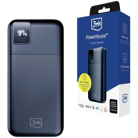 Powerbank 20000 mAh Multi-Charge USB-C & USB-A - 3mk PowerHouse