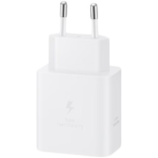 SAMSUNG Ładowarka sieciowa 45W Fast, (+ kabel), Biała