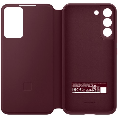 SAMSUNG Galaxy S22+ Smart Clear View Cover Burgundy