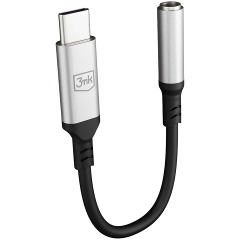 3MK Adapter 3MK 3,5mm JACK - USB c Black