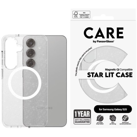 PANZERGLASS CARE Flagship Urban Combat QI Starlight S25 Magsafe White