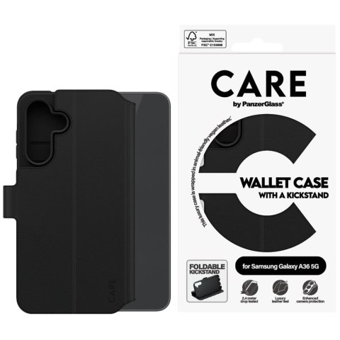 PANZERGLASS CarE Feature Wallet KickStand A36 5G Black