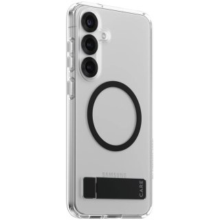 PANZERGLASS Case Transparent w. Black KickStand & Qi Compatible SAMSUNG Galaxy S25+