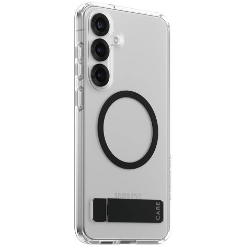 PANZERGLASS Case Transparent w. Black KickStand & Qi Compatible SAMSUNG Galaxy S25+