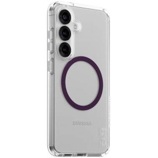 PANZERGLASS Urban Combat Case Transparent w. Plum Purple Qi Compatible SAMSUNG Galaxy S25