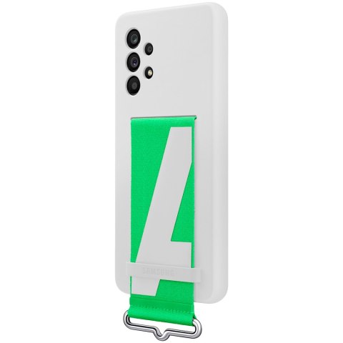 SAMSUNG Galaxy A53 Silicone Cover With Strap White