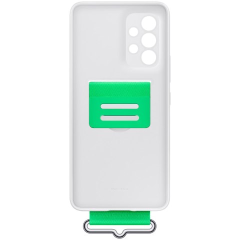 SAMSUNG Galaxy A53 Silicone Cover With Strap White