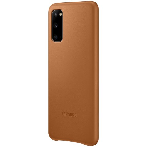 SAMSUNG Galaxy S20 Leather Cover Brown