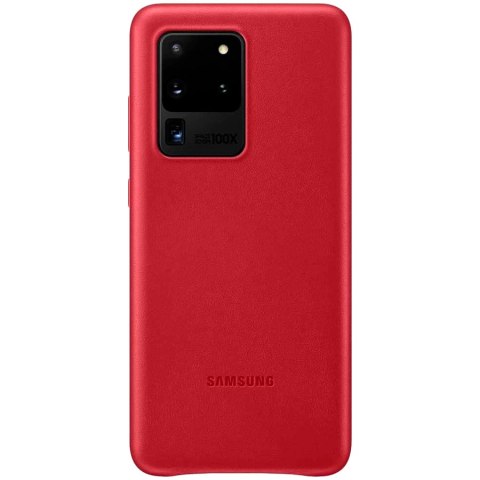 SAMSUNG Galaxy S20 Ultra Leather Cover Red