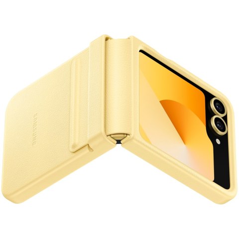 SAMSUNG Galaxy Z Flip 6 FLAP Eco Leather Case Yellow