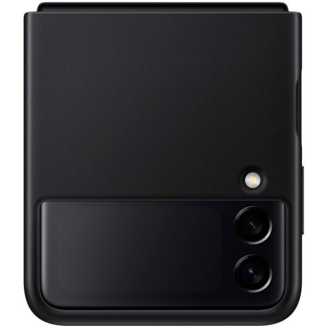 SAMSUNG Galaxy Z Flip3 Leather Cover Black