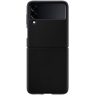 SAMSUNG Galaxy Z Flip3 Leather Cover Black