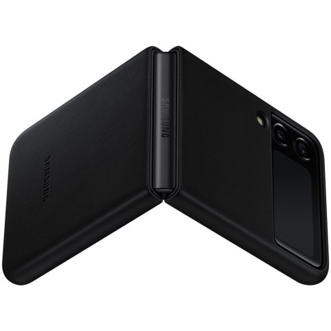 SAMSUNG Galaxy Z Flip3 Leather Cover Black
