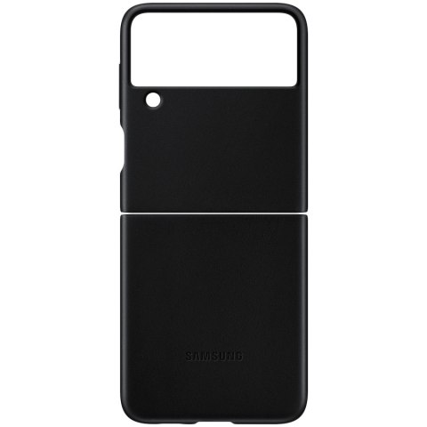 SAMSUNG Galaxy Z Flip3 Leather Cover Black