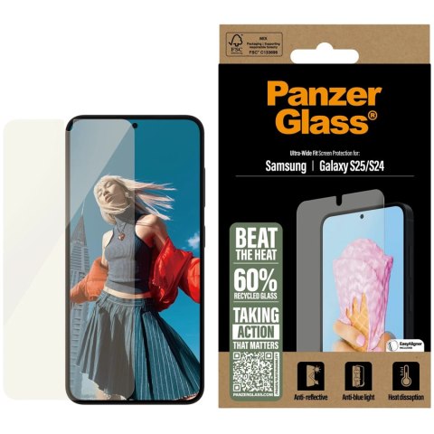 PANZERGLASS All-in-One Screen Protector Samsung Galaxy S25 S24 Ultra Wide Fit