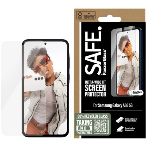 PANZERGLASS Ultra-Wide Fit Sam A36 5G Screen Protection Safe