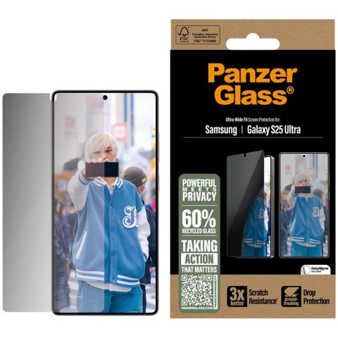 PANZERGLASS Ultra-Wide Fit Sam S25 Ultra Privacy TempeRed Glass