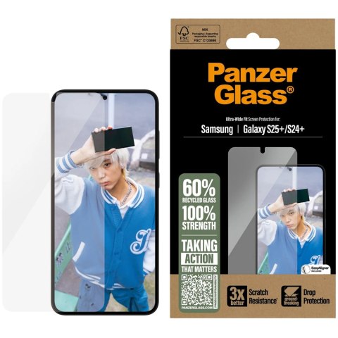 PANZERGLASS Ultra-Wide Fit Sam S25+