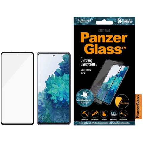 PANZERGLASS E2E Microfracture Sam S20 FE G781 Case Friendly Finger Print AntiBacterial czarny/black