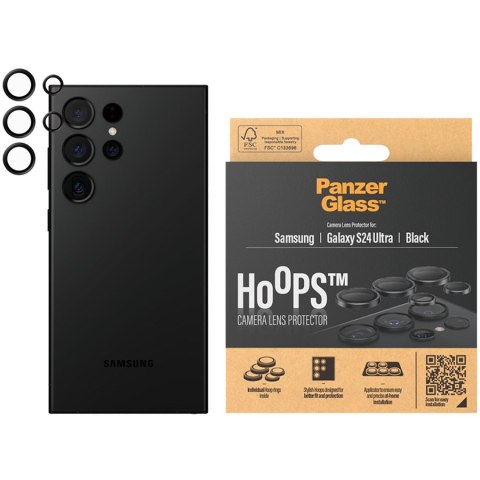 PANZERGLASS Hoops Camera Lens Protector Black Samsung Galaxy S24 Ultra