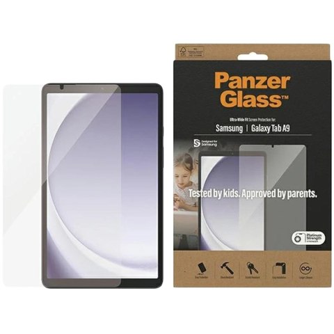 PANZERGLASS Screen Protector SAMSUNG Galaxy Tab A9, Ultra-Wide Fit