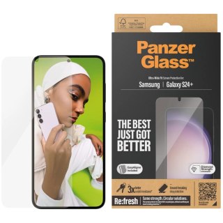 PANZERGLASS Ultra-Wide Fit Sam S24+ S926 Screen Protection 7351 w. EasyAligner
