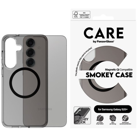 PANZERGLASS Urban Combat Case Smokey w. Black Qi Compatible SAMSUNG Galaxy S25+