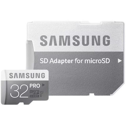 SAMSUNG PRO microSDHC 32GB + Adapter