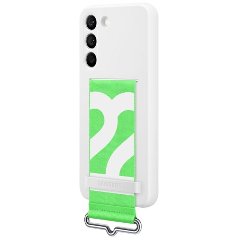 SAMSUNG Galaxy S22 Silicone Cover With Strap White