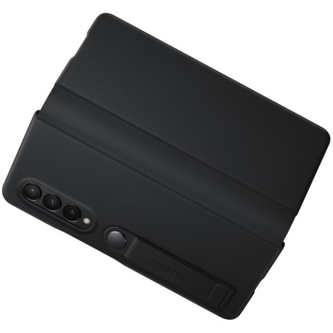 SAMSUNG Galaxy Z Fold3 Leather Flip Cover Black